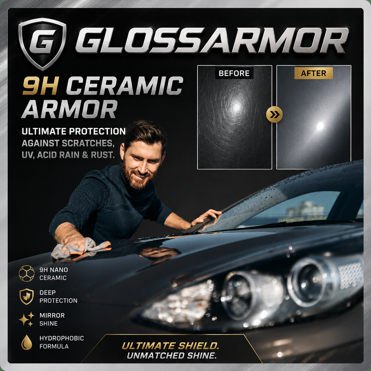 GleamGuard™ Titanium Ceramic Wax Cream — Mirror Shine in 15 Minutes. Lasts a Year.
